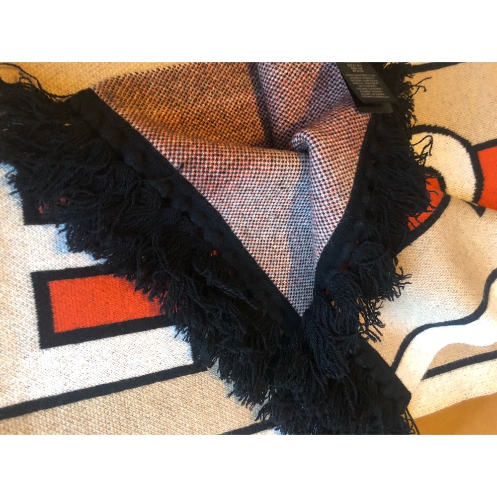 Burberry - B Series Logo Cashmere Scarf in Camel - Picture 3 of 10